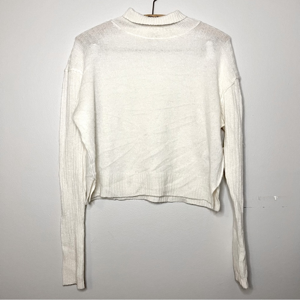 NWT Free People 100% Cashmere Faux Turtle Neck Size XS